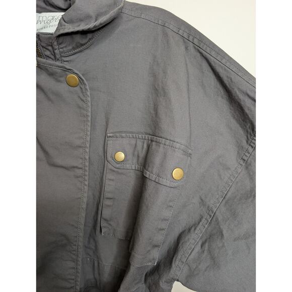 Mare Mare X Anthropologie Dolman Sleeve Belted Utility Canvas Jacket Size Small - Picture 5 of 10